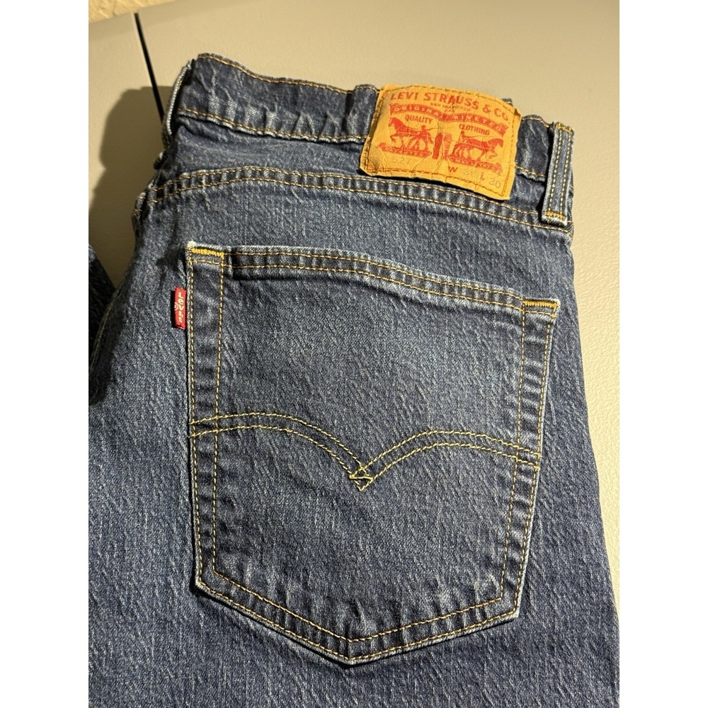 Levis 527 Boot Cut Jeans Mens 36x30 (34x27) Blue Dark Wash 5 Pocket Denim‎